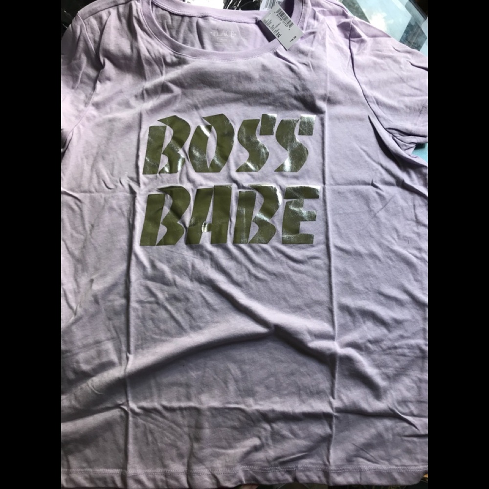 Purple soft Chic Boss Tee -Brand New